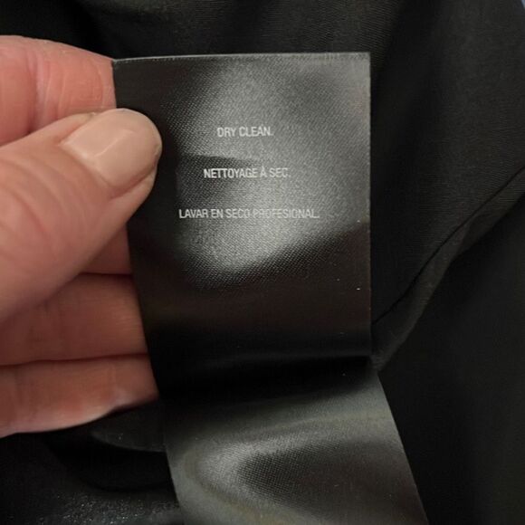 Tahari Women's Party Dress Bodycon Wrap Sleeveless Casual Work Grey Black Size 2 - Picture 12 of 12